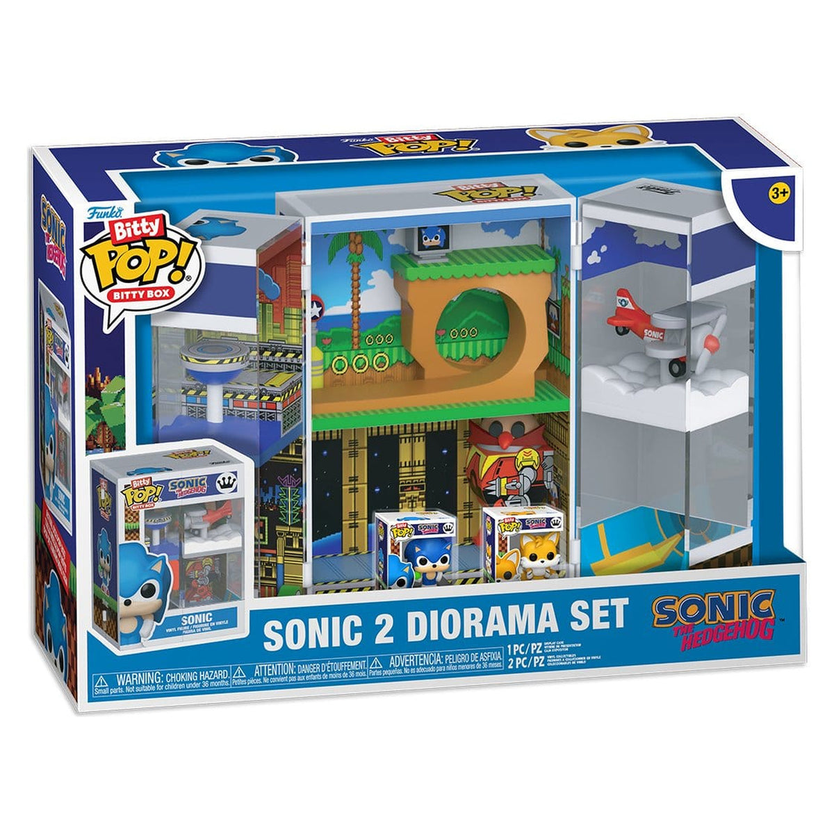 Produktbild Sonic 2 Bitty POP! Boxes Vinylfigur Dioramaset