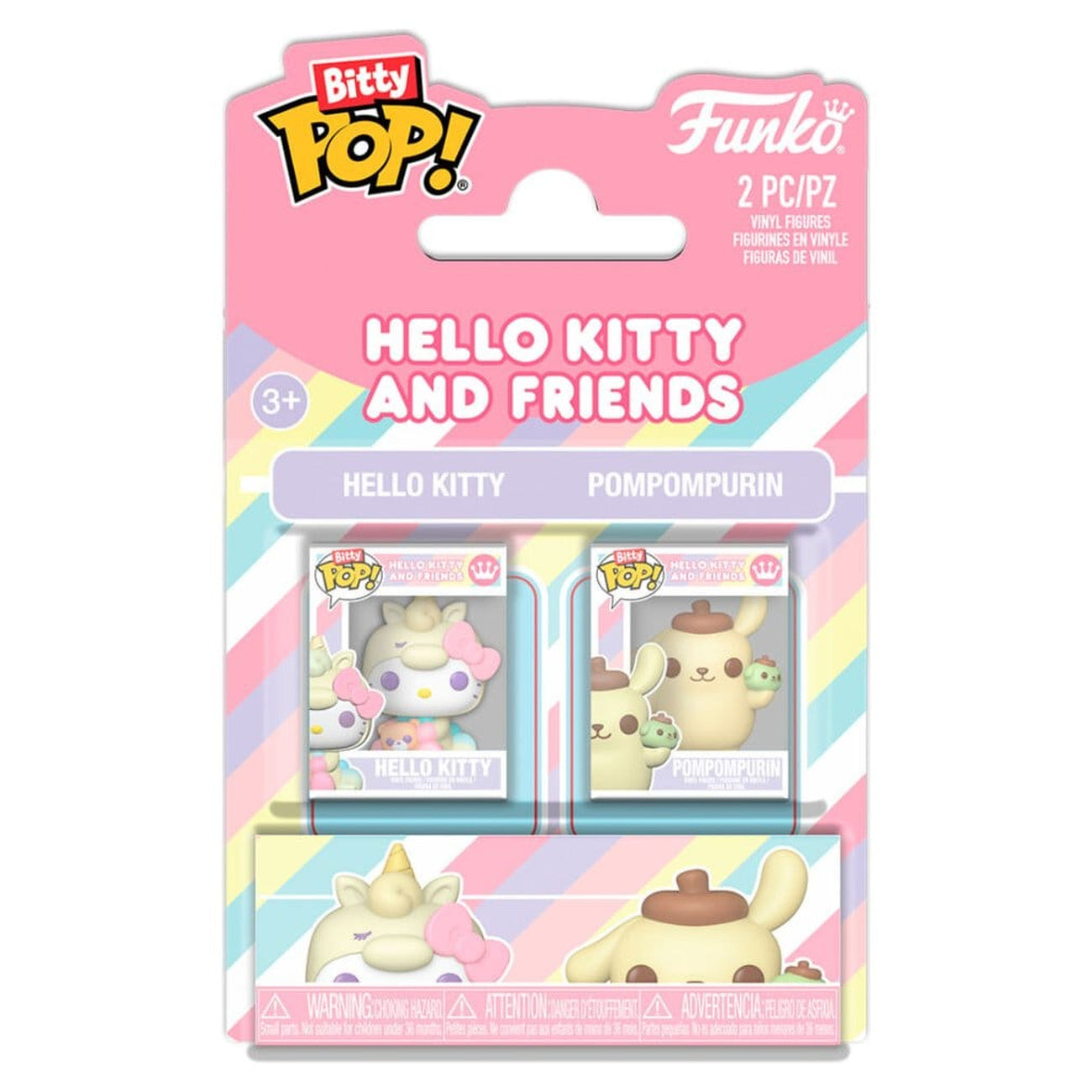 Produktbild Sanrio Bitty POP! Vinylfigurer 2-pack HK & PomPom 2 cm
