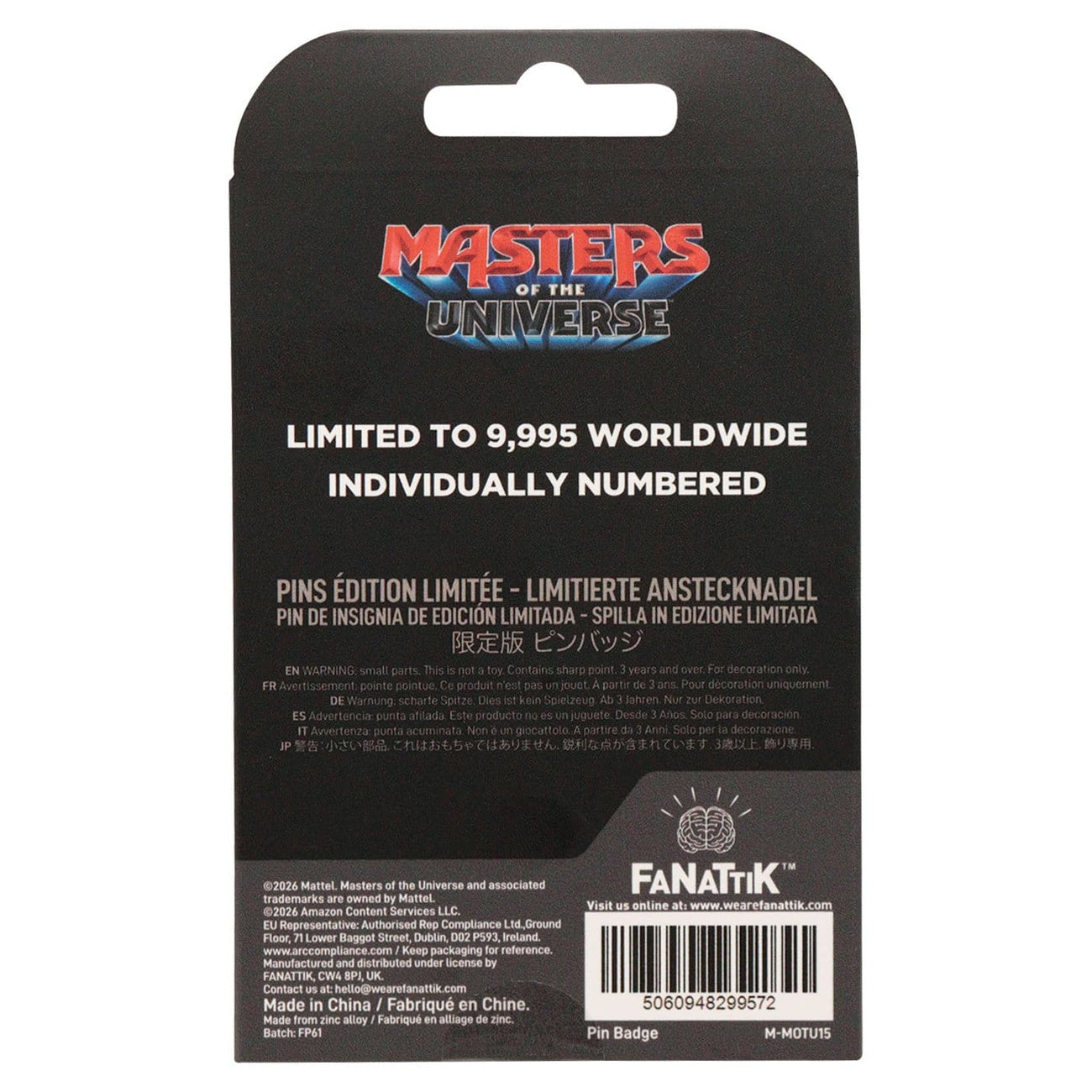 Produktbild Masters of the Universe 2026 He-Man Limited Pin