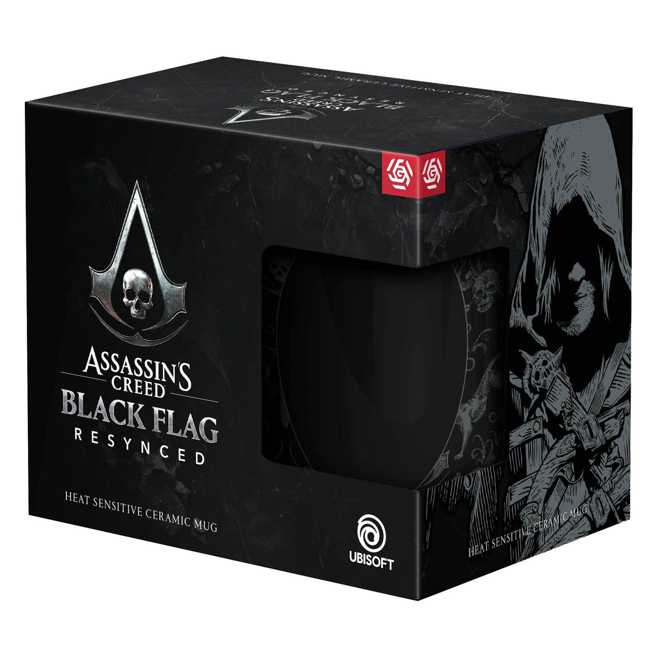 Produktbild Assassin's Creed Black Flag Resynced-mugg med värmeeffekt