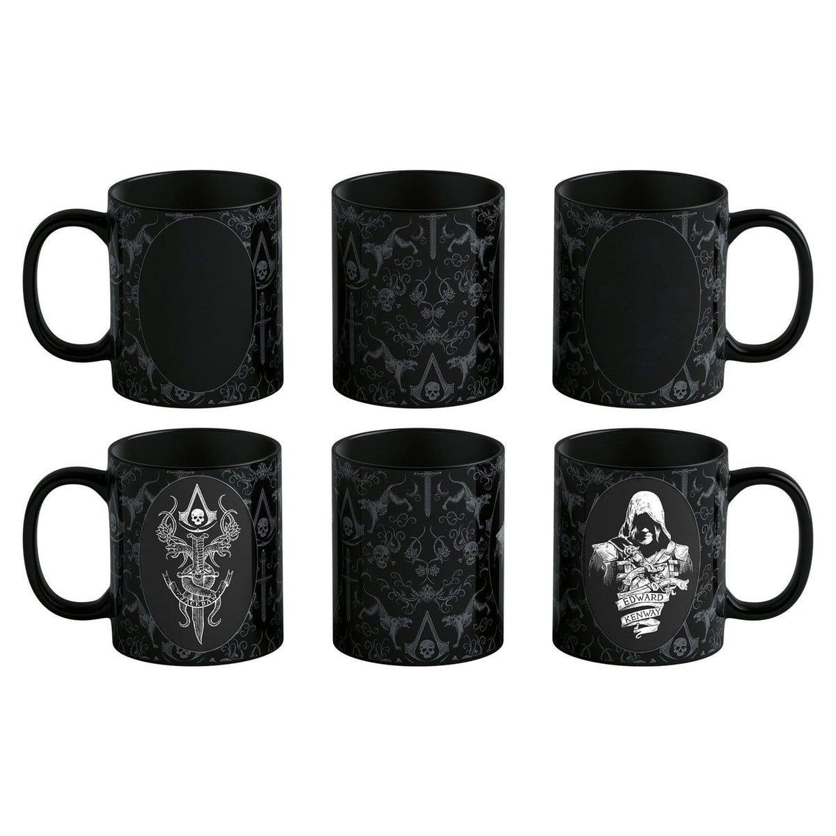 Produktbild Assassin's Creed Black Flag Resynced-mugg med värmeeffekt