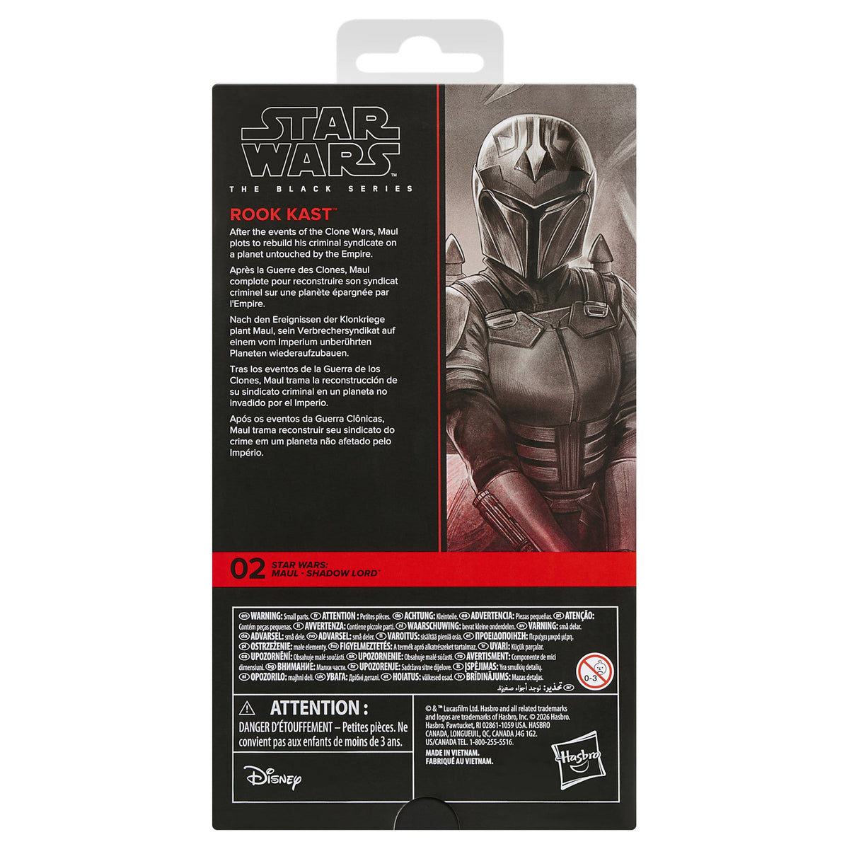 Produktbild Star Wars: Maul - Shadow Lord Black Series actionfigur Rook
