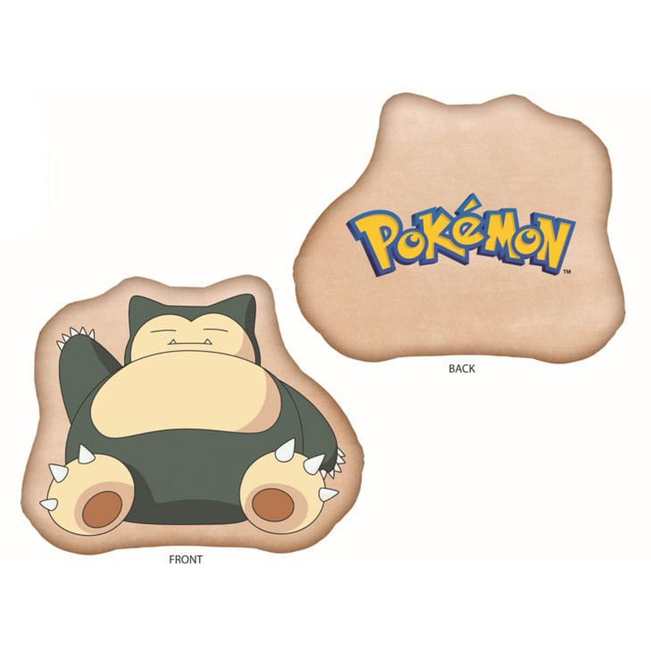 Produktbild Pokémon Snorlax brun prydnadskudde 36 cm