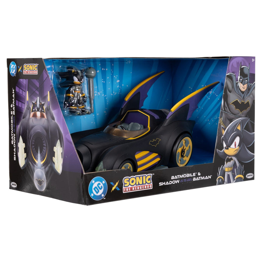 Produktbild DC x Sonic - The Hedgehog Shadow actionfigur med fordon