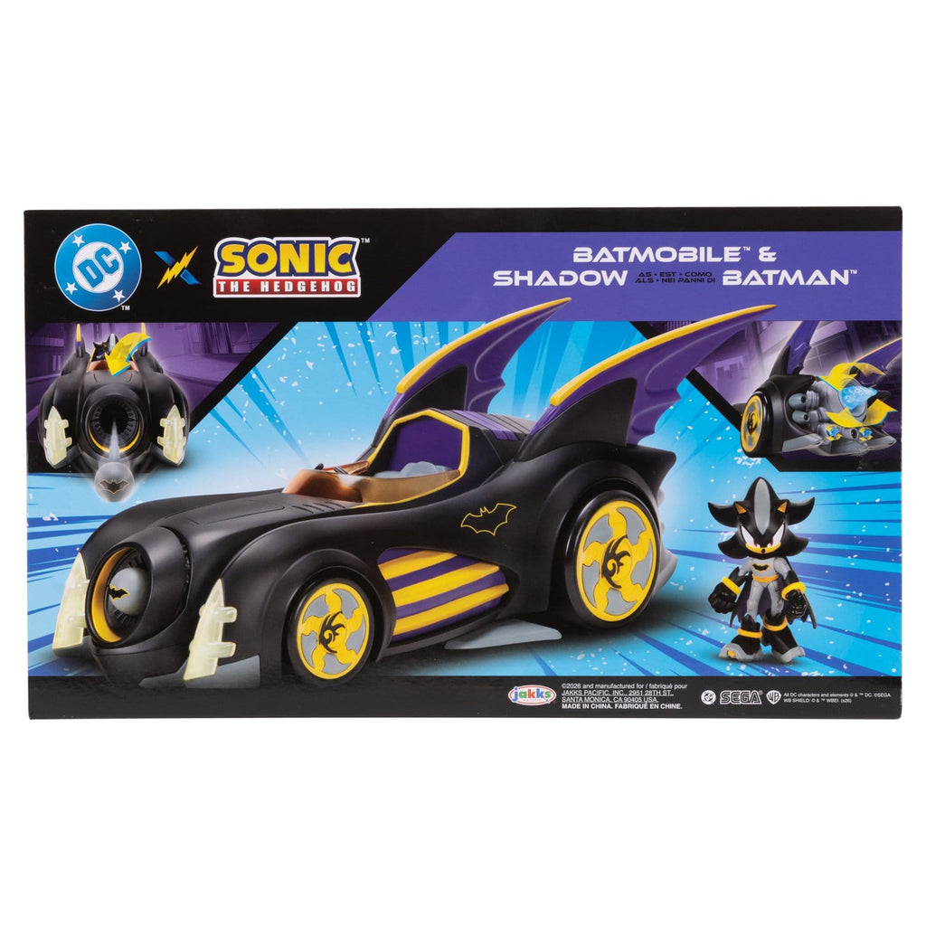 Produktbild DC x Sonic - The Hedgehog Shadow actionfigur med fordon