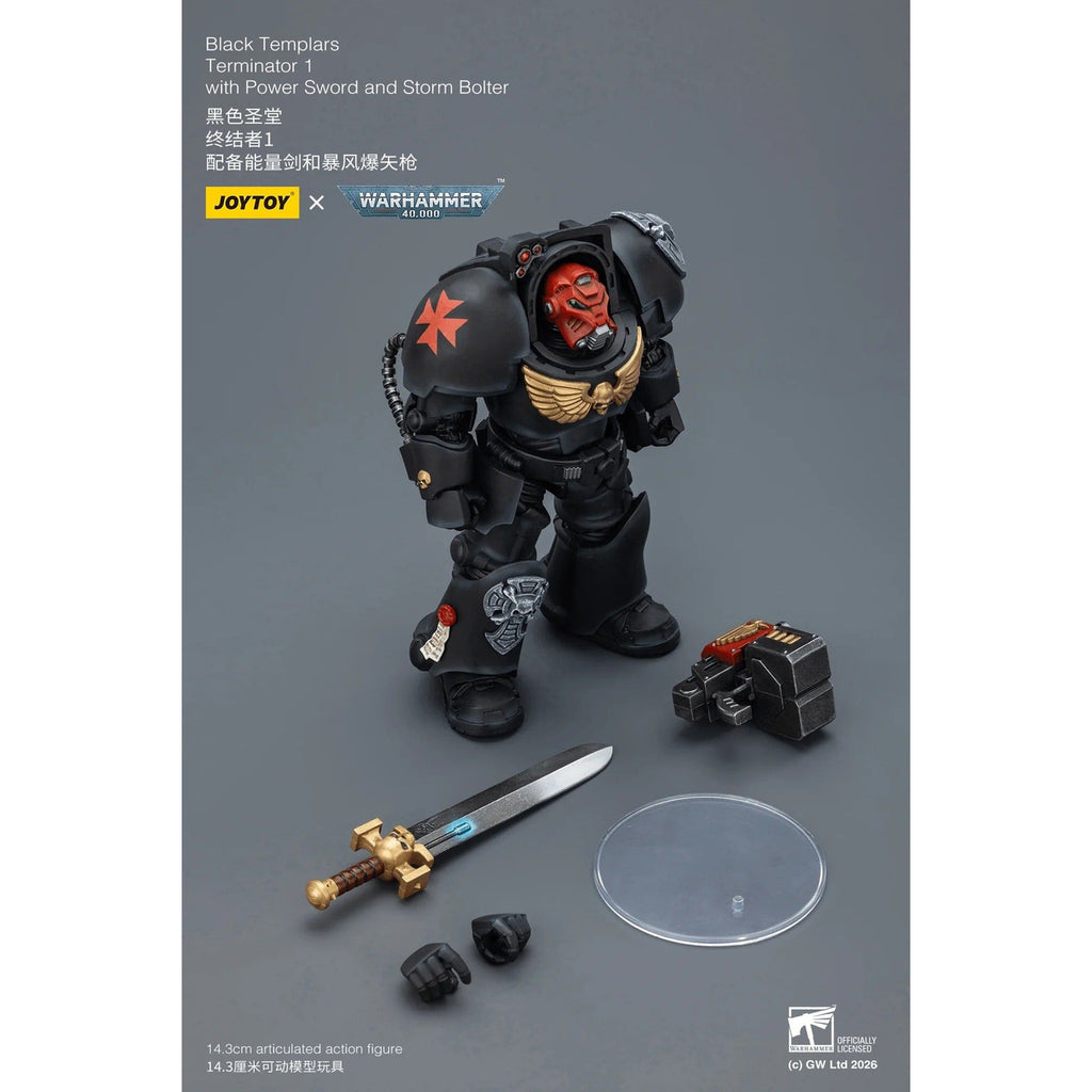 Produktbild Warhammer 40.000 Black Templars Terminator 1 Actionfigur