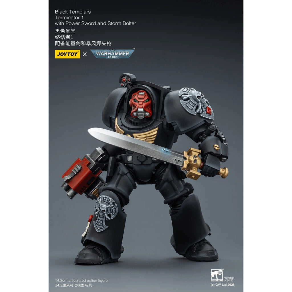 Produktbild Warhammer 40.000 Black Templars Terminator 1 Actionfigur