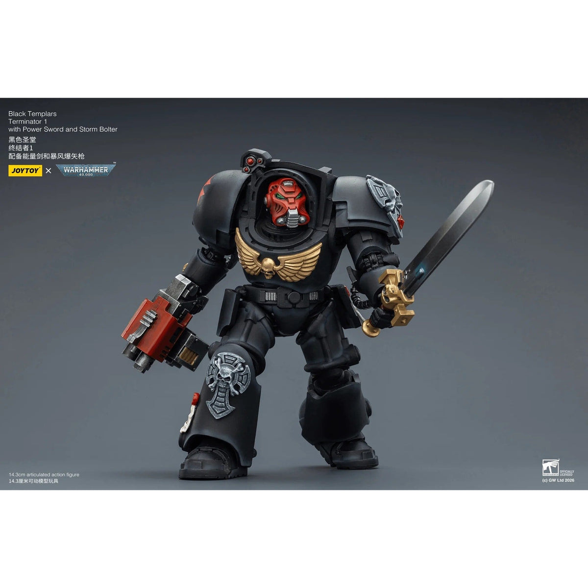 Produktbild Warhammer 40.000 Black Templars Terminator 1 Actionfigur