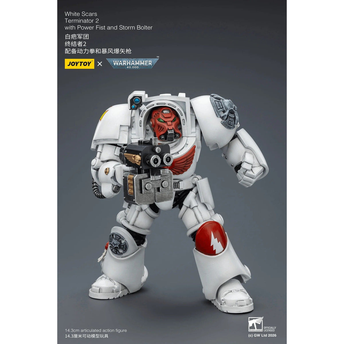 Produktbild Warhammer 40.000 actionfigur White Scars Terminator 2 with