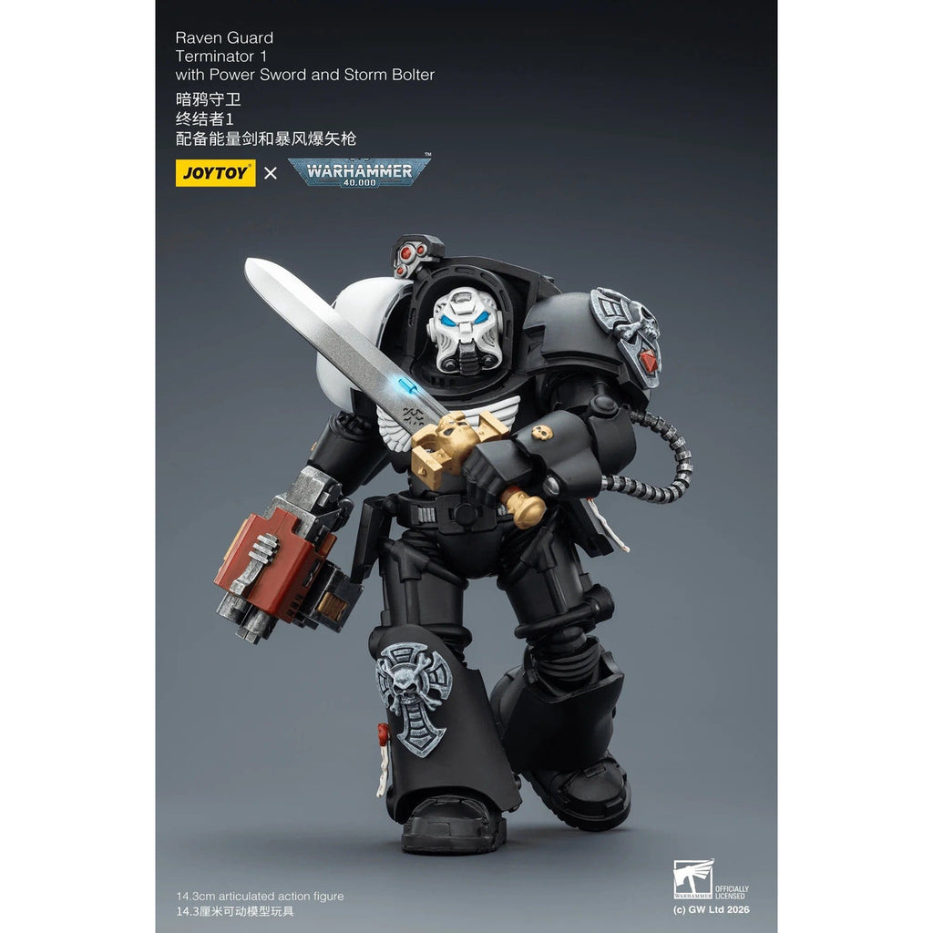 Produktbild Warhammer 40,000 Raven Guard Terminator 1 actionfigur med