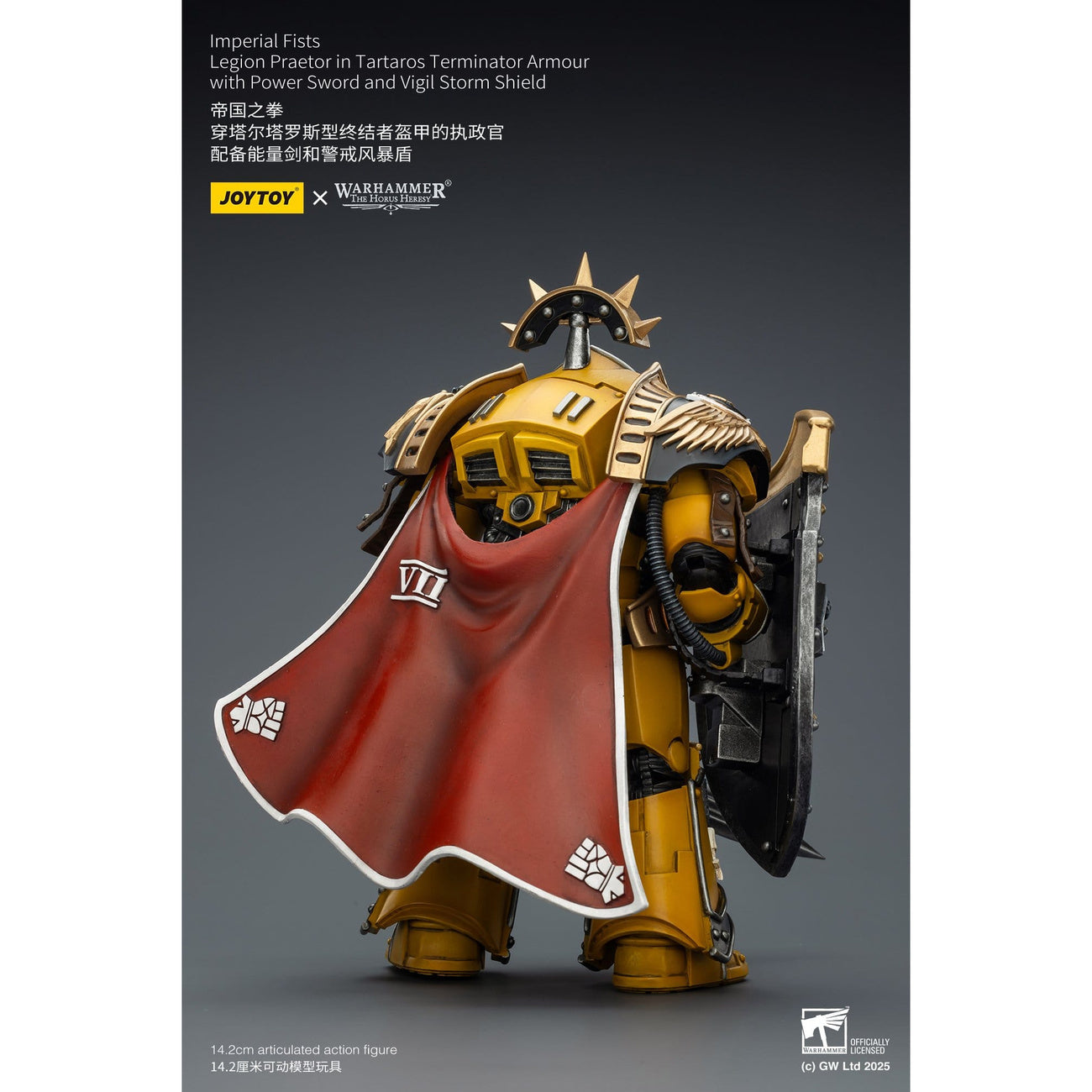 Product image Warhammer Imperial Fists Legion Praetor Action Figure in Tartaros Terminator Armour