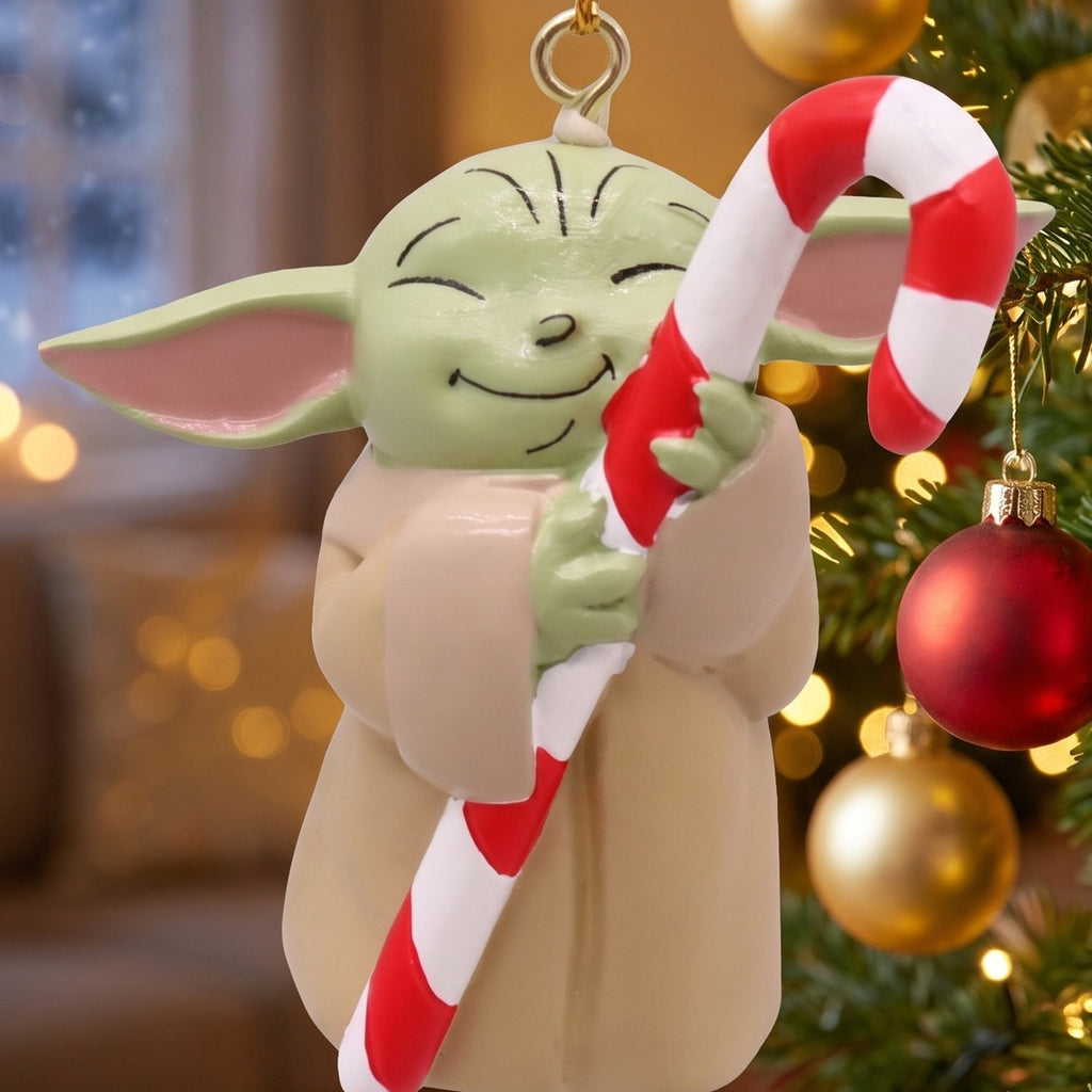 Produktbild Grogu Candy Cane Julgransprydnad - Star Wars The Mandalorian