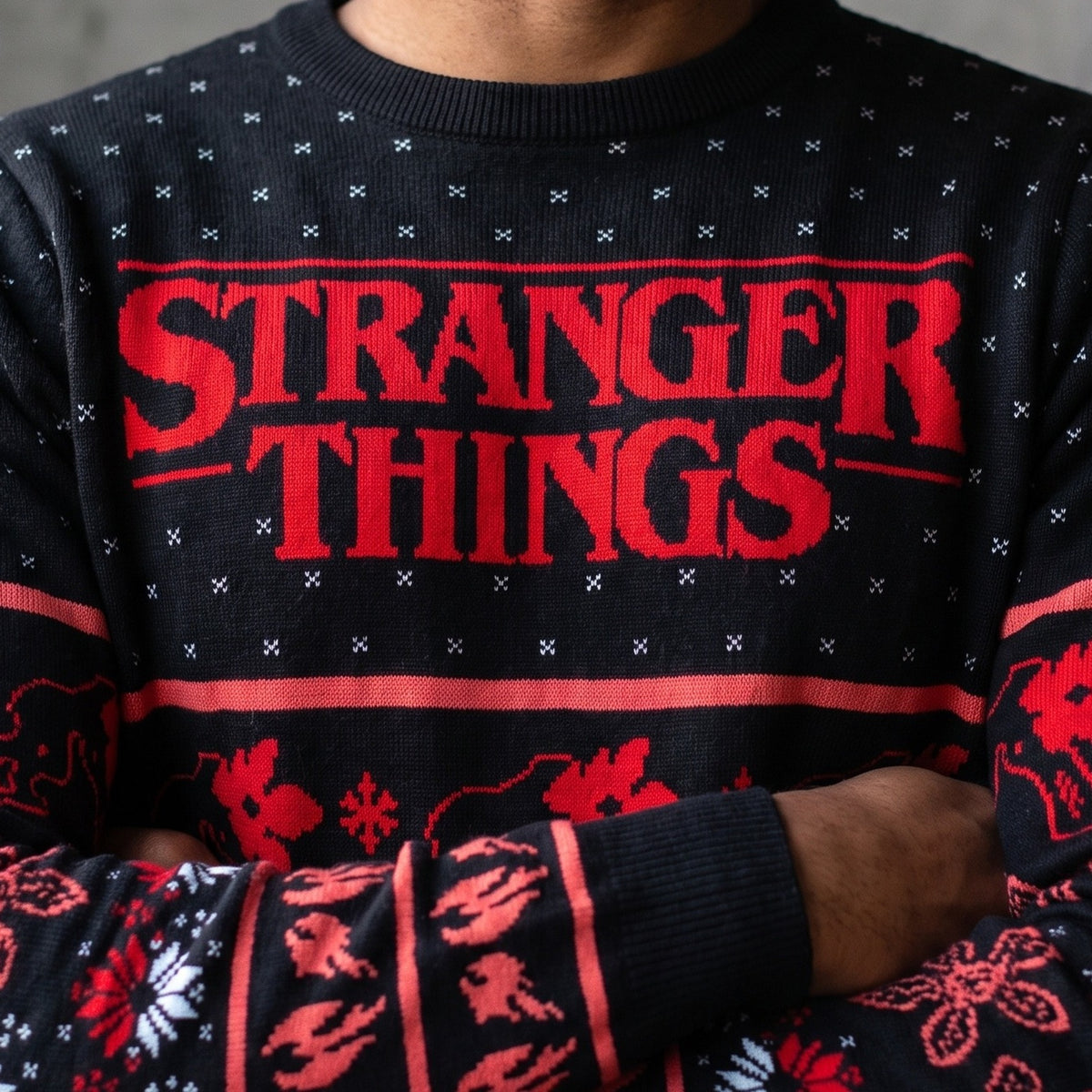 Produktbild Stranger Things - Demogorgon stickad tröja