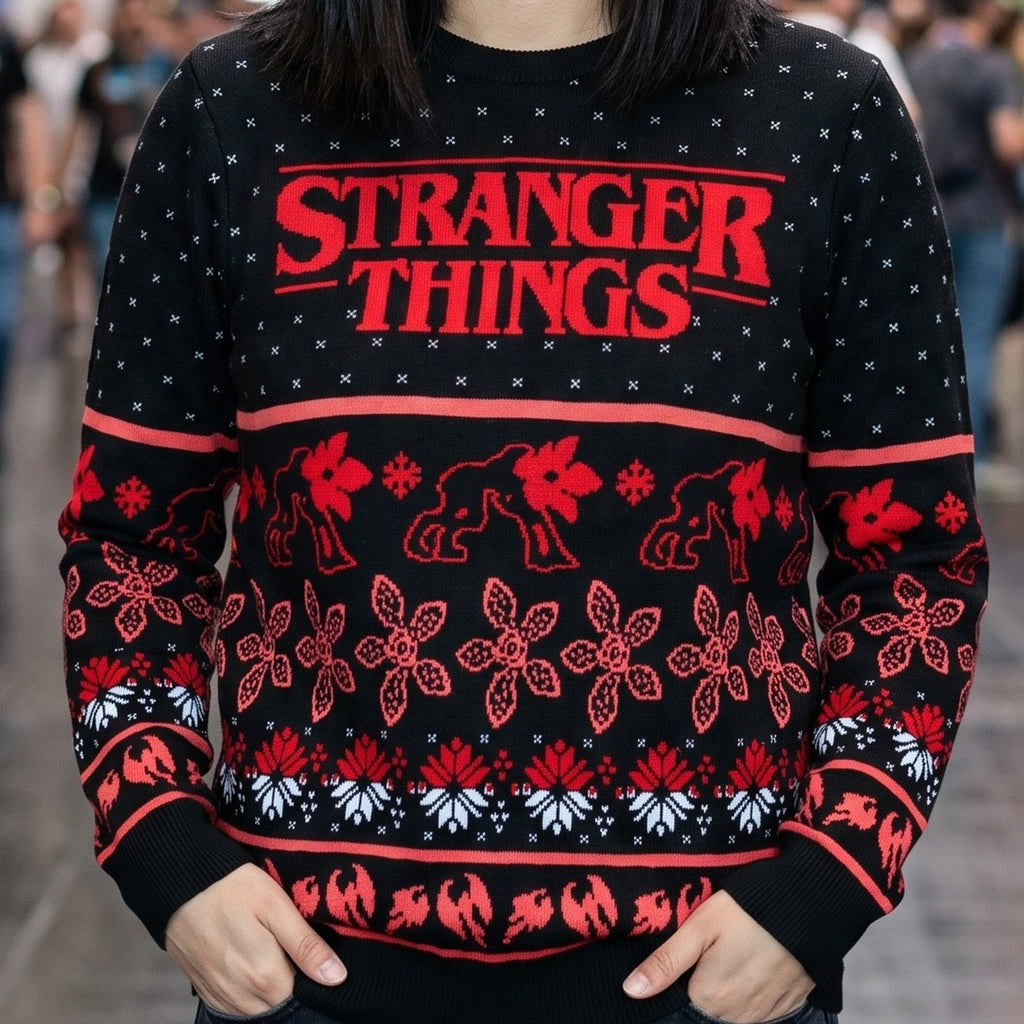 Produktbild Stranger Things - Demogorgon stickad tröja