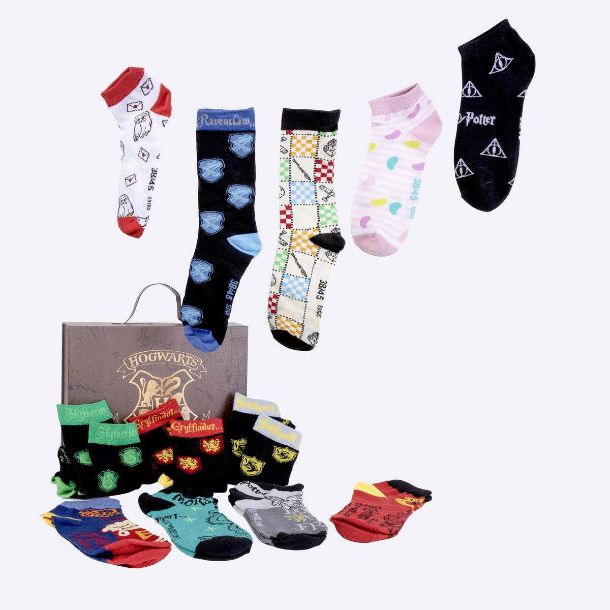 Produktbild Harry Potter - Sockset med 12 par i presentresväska