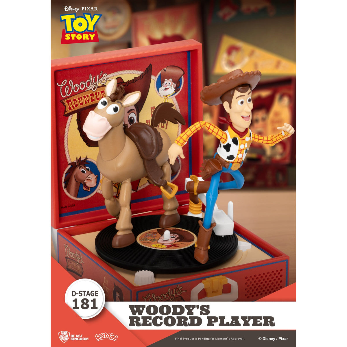 Produktbild Toy Story Record Player Series PVC-figur Woody's Record