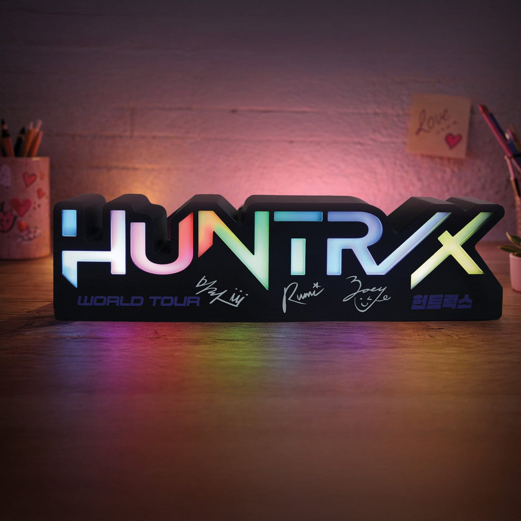 Produktbild KPop Demon Hunters-lampa Huntr/x-logga