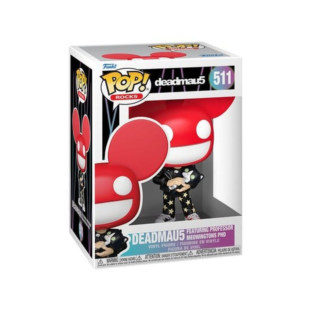 Produktbild Deadmau5 POP! Rocks vinylfigur Deadmau5 med katt 9 cm