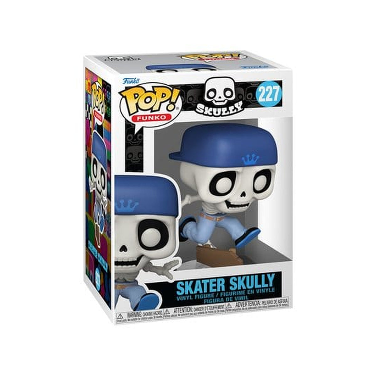 Produktbild Funko Legacy POP! Icons vinylfigur Skater Skully 9 cm