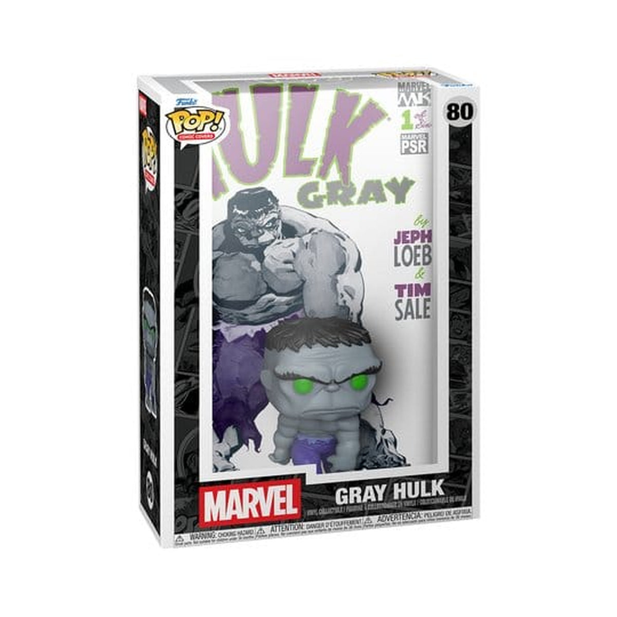 Produktbild Marvel POP! Comic Covers vinylfigur Gray Hulk 9 cm
