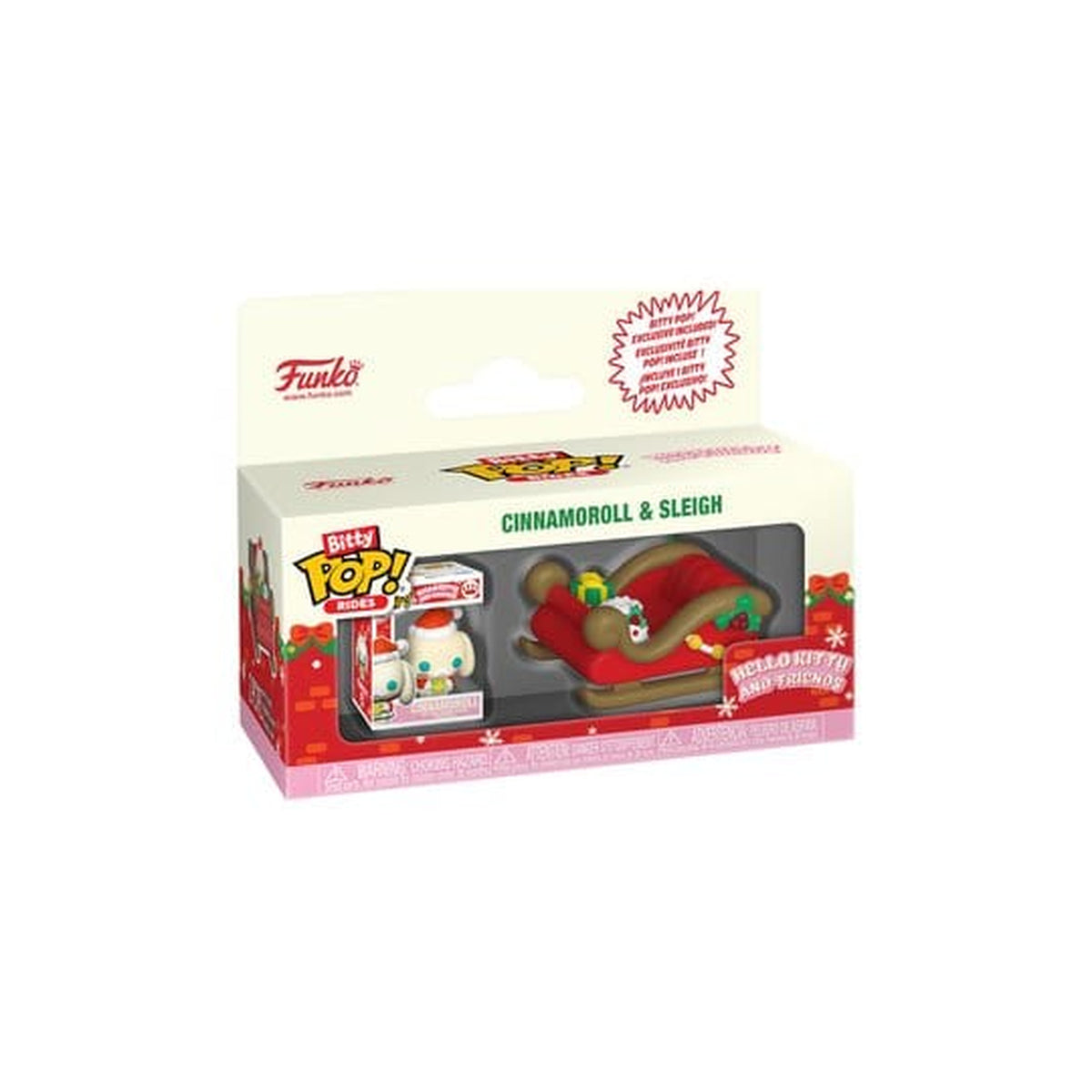 Produktbild Hello Kitty Bitty POP! Rides vinylfigur Holiday - Släde