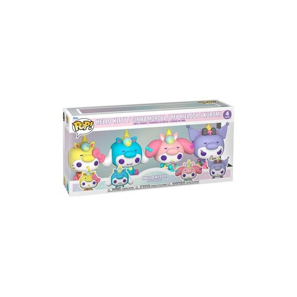 Produktbild Sanrio POP! Vinylfigurer 4-pack Hello Kitty i enhörningsoutfit