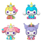 Produktbild Sanrio POP! Vinylfigurer 4-pack Hello Kitty i enhörningsoutfit
