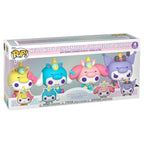 Produktbild Sanrio POP! Vinylfigurer 4-pack Hello Kitty i enhörningsoutfit