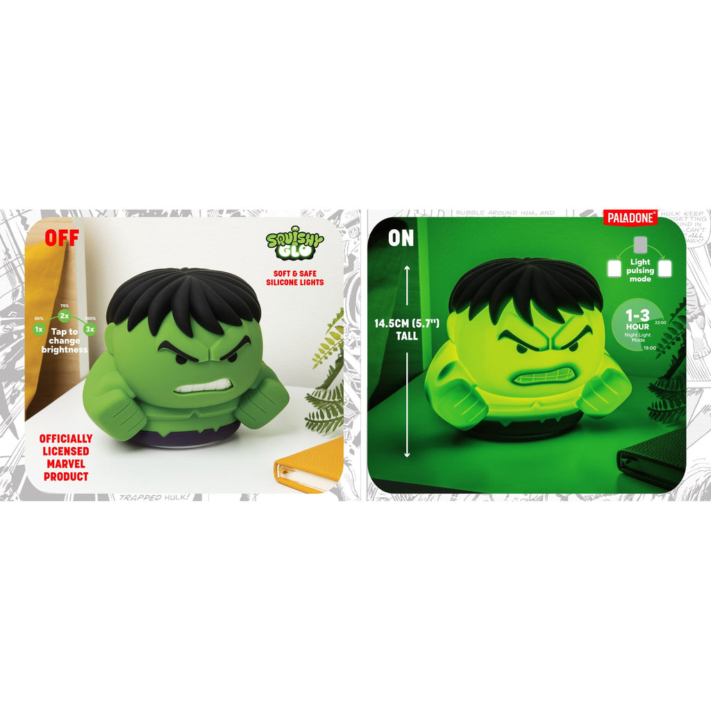 Produktbild Marvel Universe SquishyGlo Silikon-Leuchte Hulk