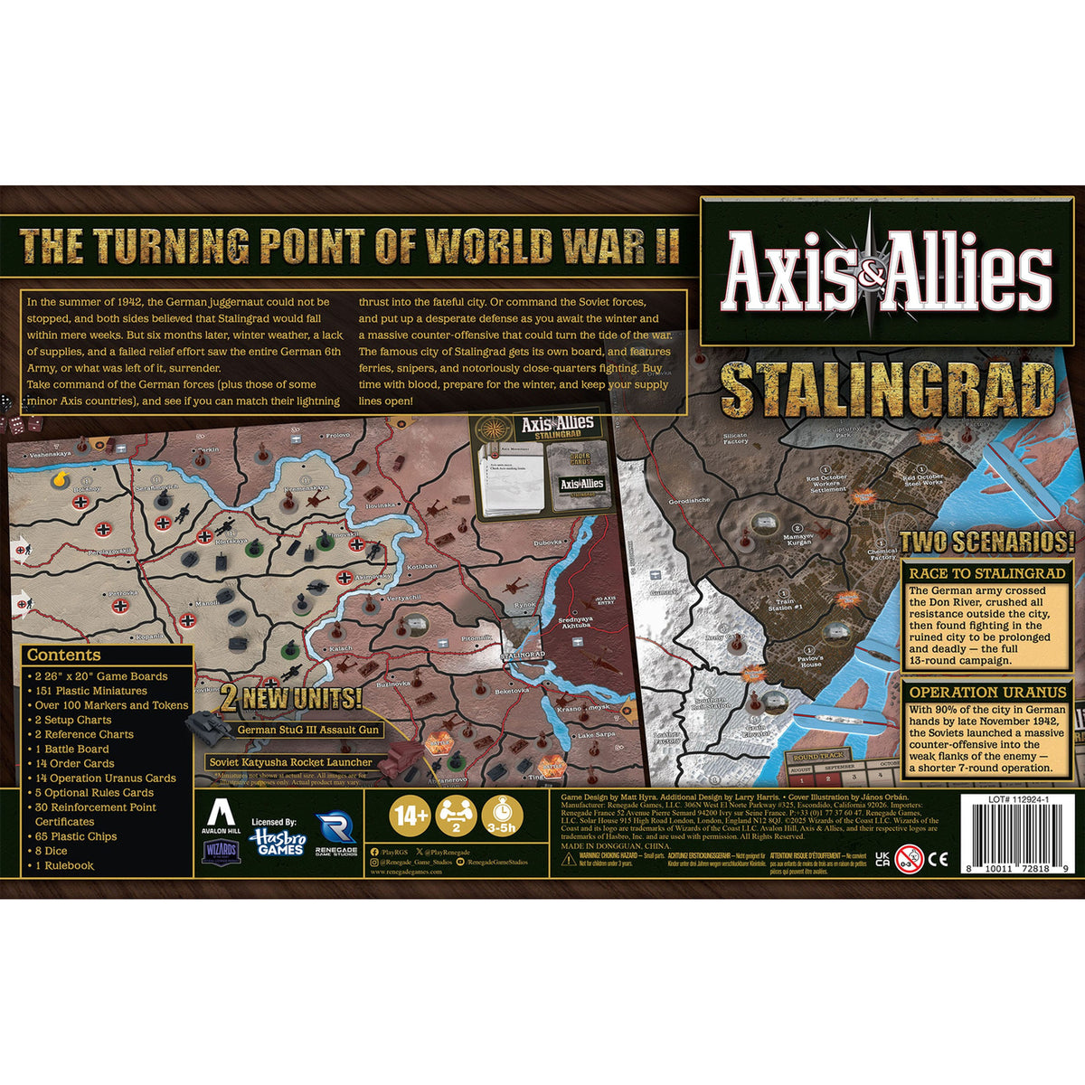 Produktbild Axis & Allies Brettspiel Stalingrad *Englische Version*