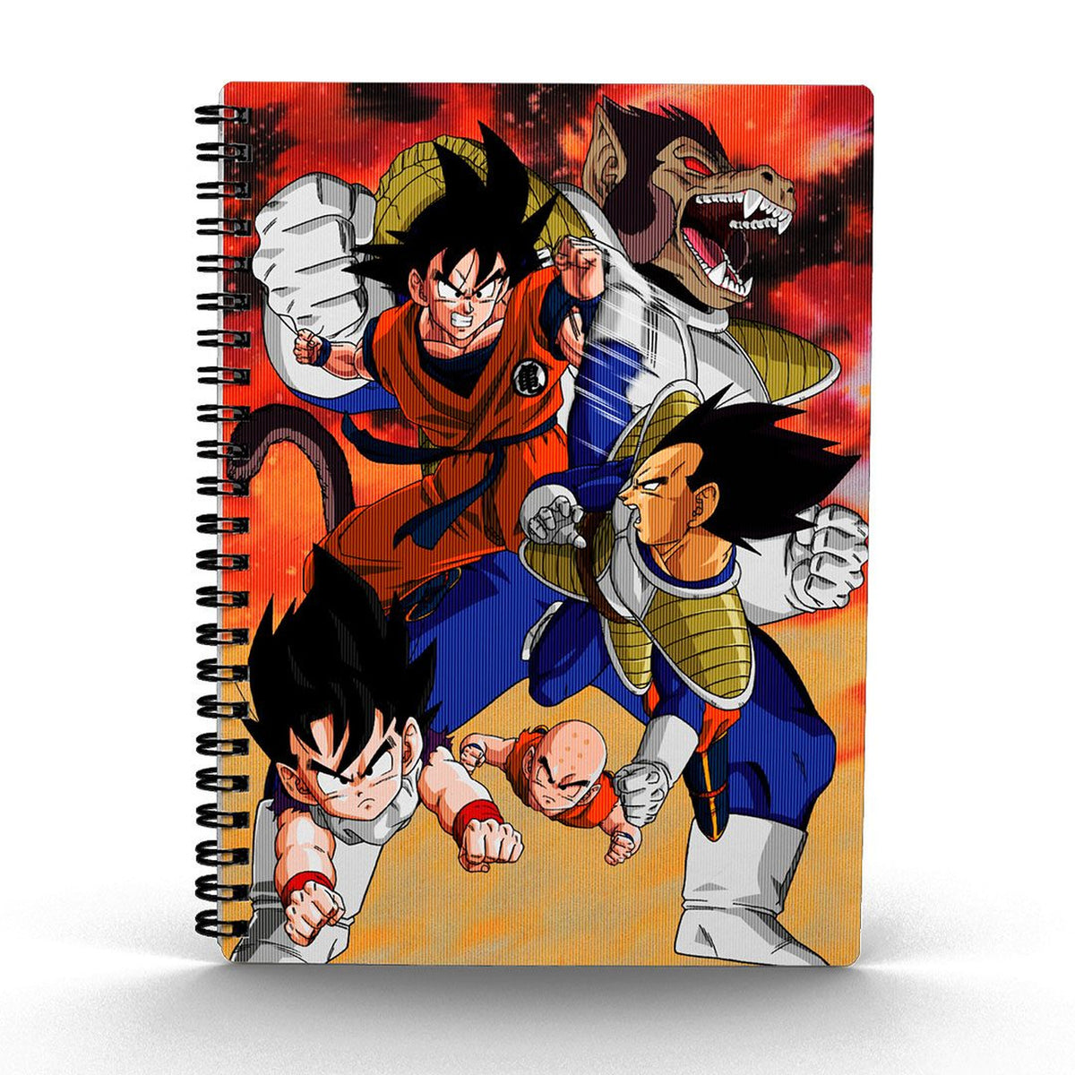 Produktbild Dragon Ball Z Notizbuch mit 3D-Effekt Goku vs Vegeta
