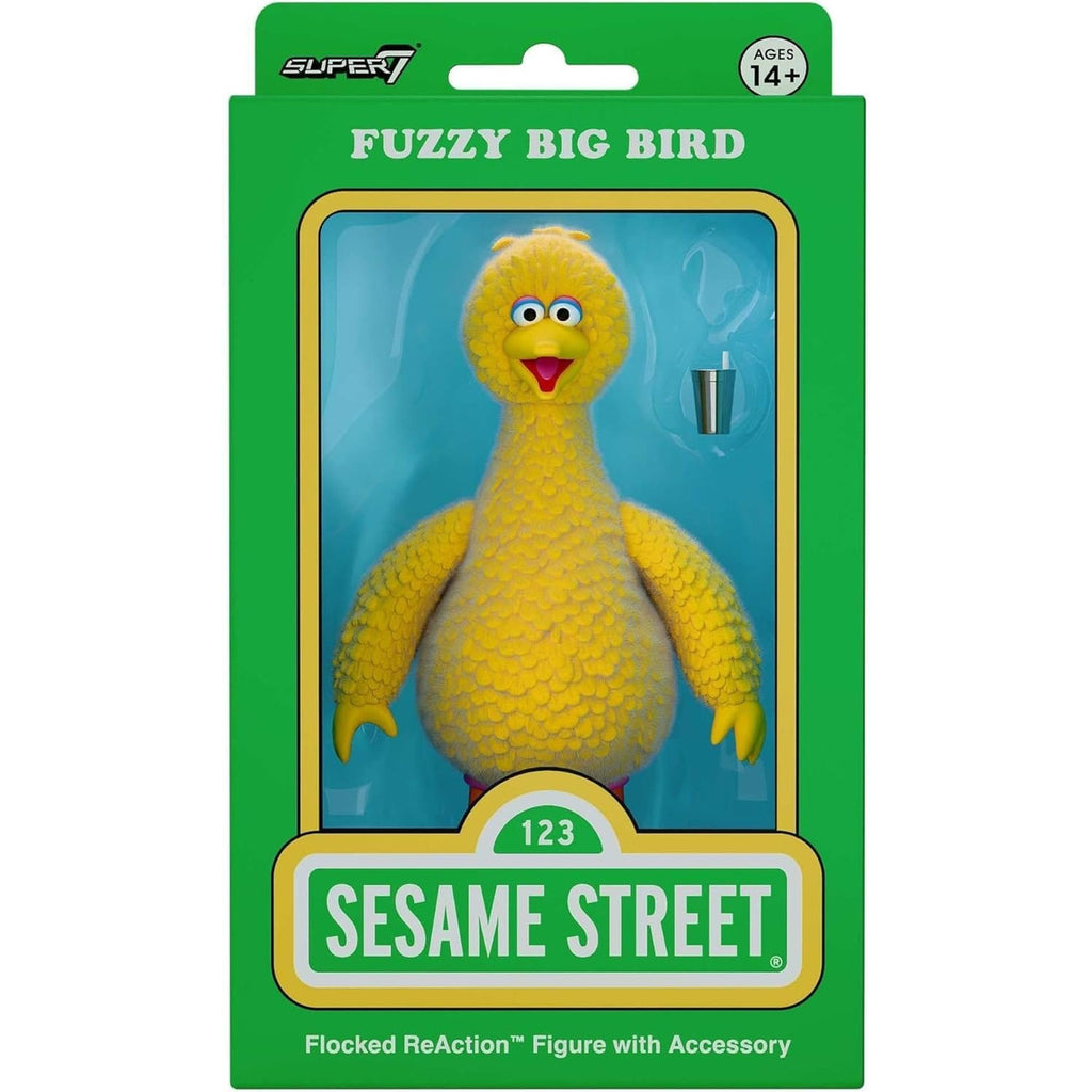 Produktbild Sesamstraße ReAction Actionfigur Big Bird (Flocked)