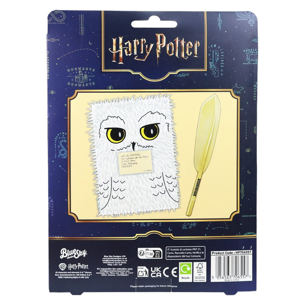 Produktbild Harry Potter Plüsch Notizbuch Set mit Stift Hedwig Magical
