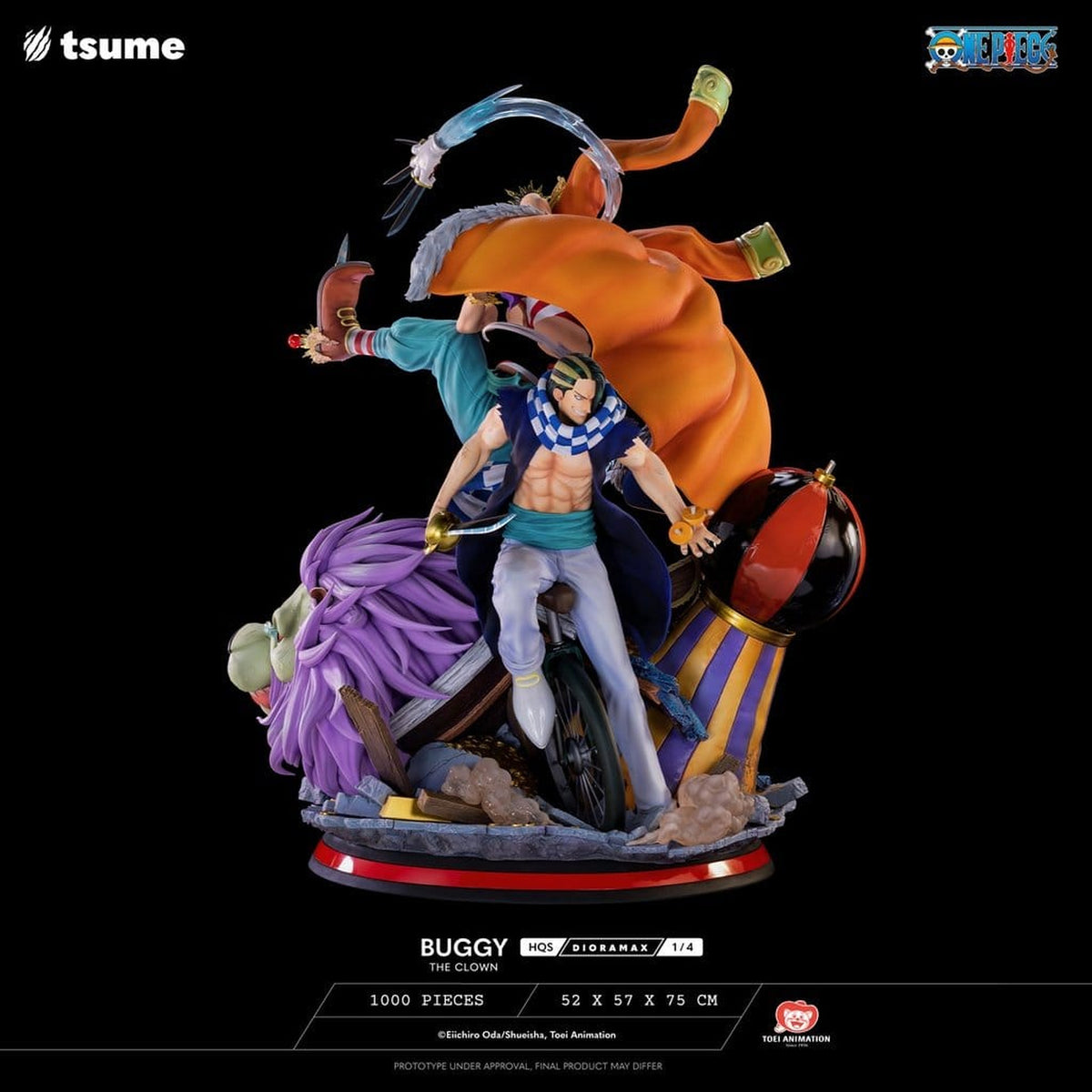 Produktbild One Piece HQS Dioramax Figur 1/4 Buggy the Clown 75 cm