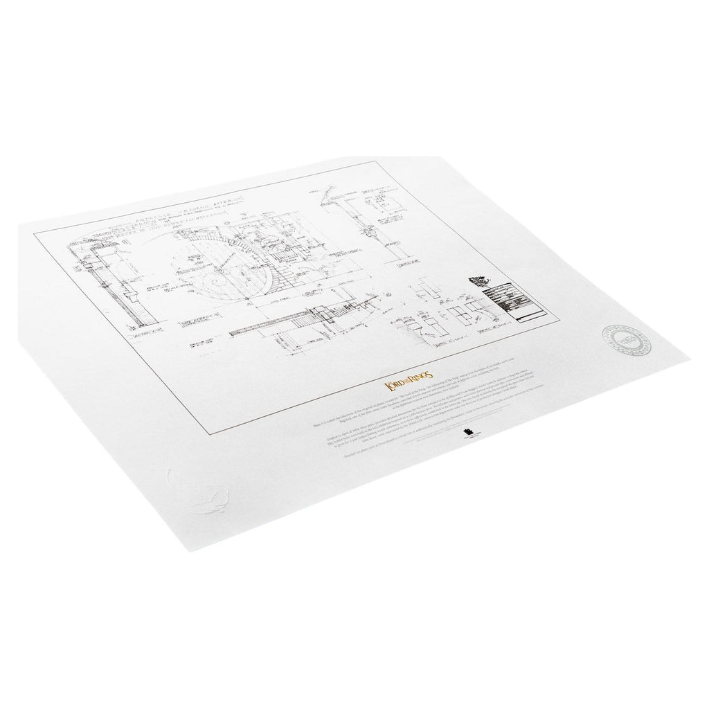 Produktbild Der Herr der Ringe Bauplan Kunstdruck Beutelsend 59 x 42 cm