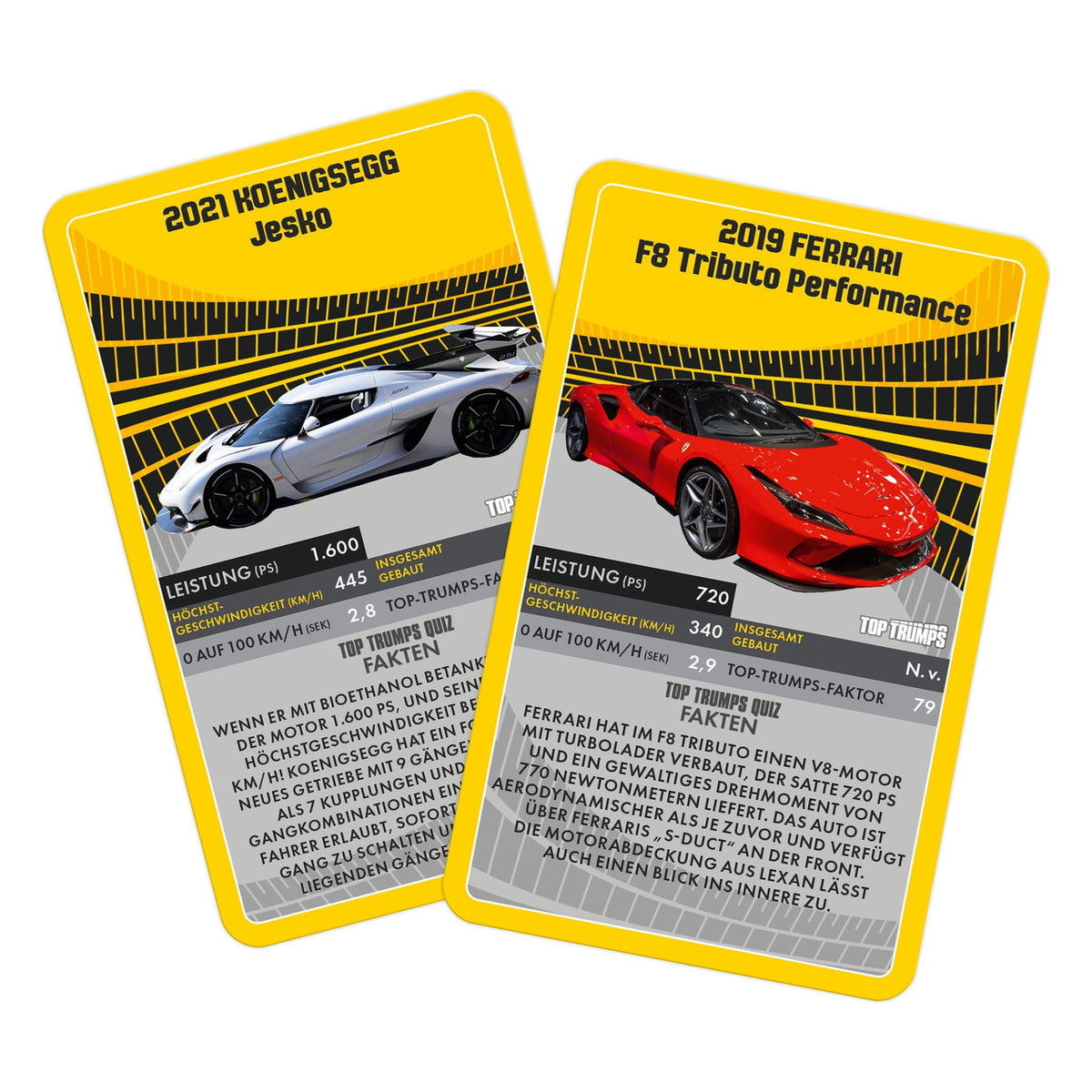 Produktbild Super Cars Kartenspiel Top Trumps *Deutsche Version*