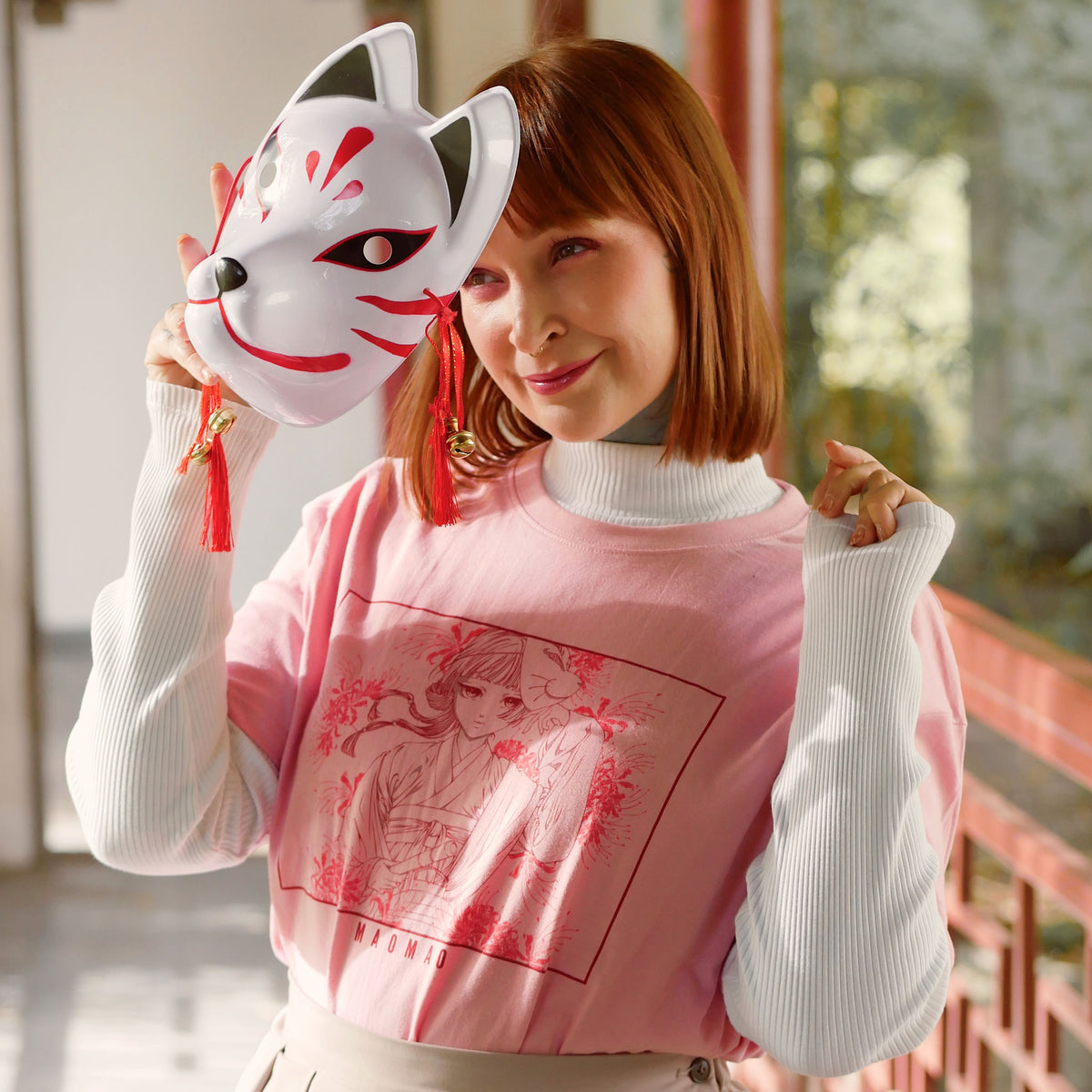 Produktbild Maomao Flowers T-shirt för fans av The Apothecary Diaries