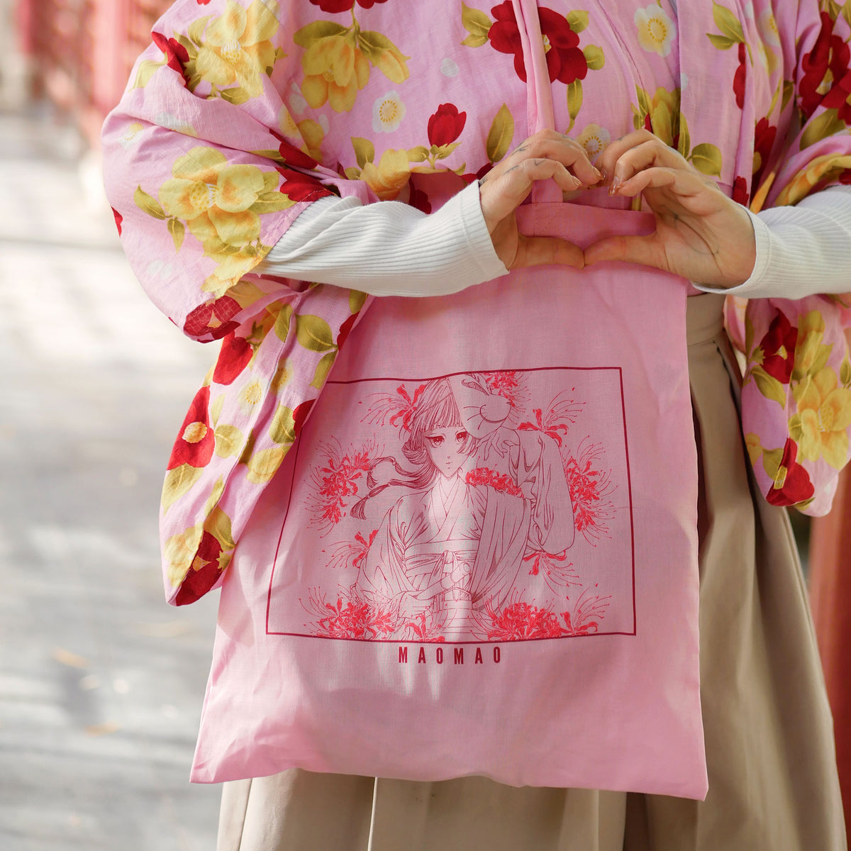 Produktbild Maomao Flowers tygkasse för fans av The Apothecary Diaries