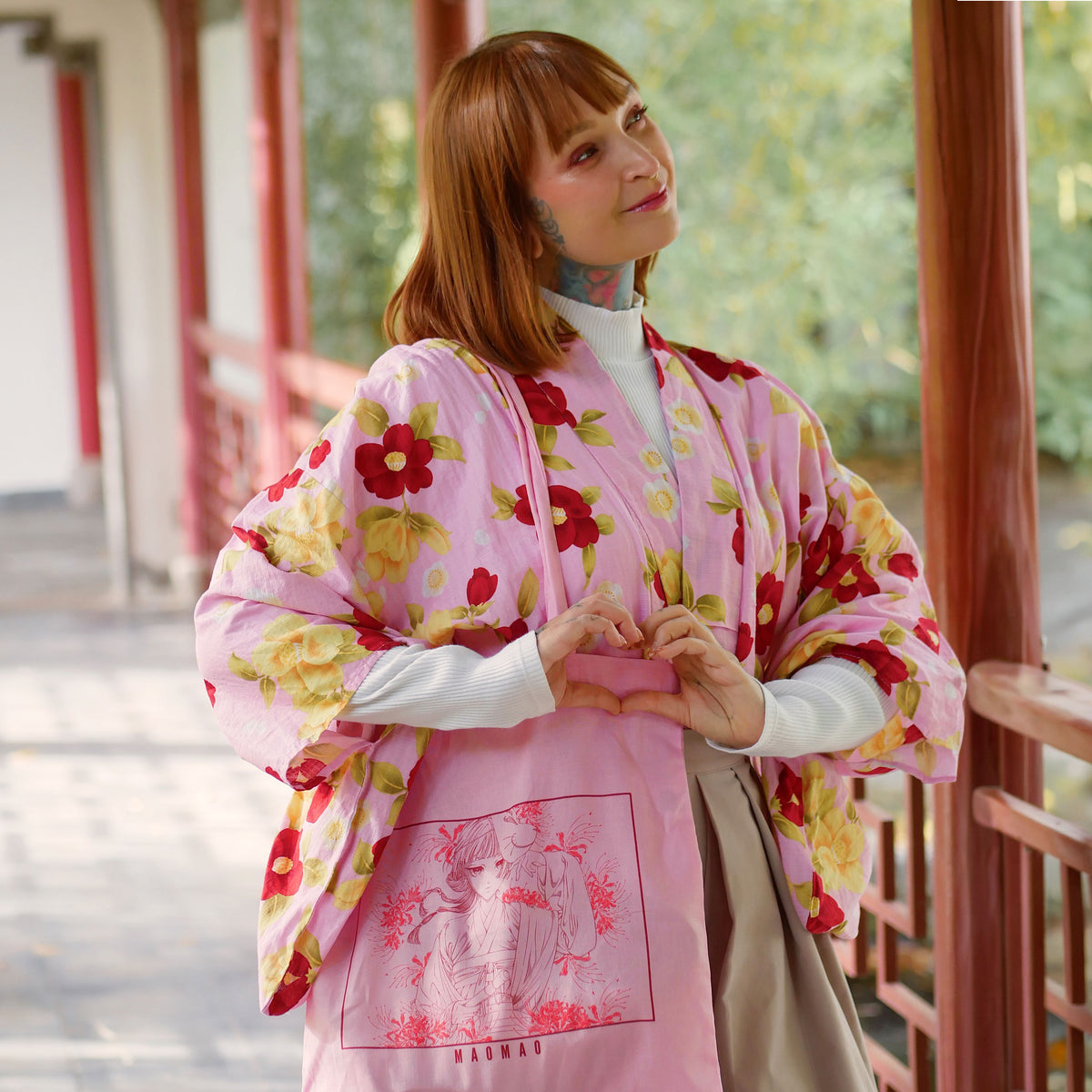 Produktbild Maomao Flowers tygkasse för fans av The Apothecary Diaries