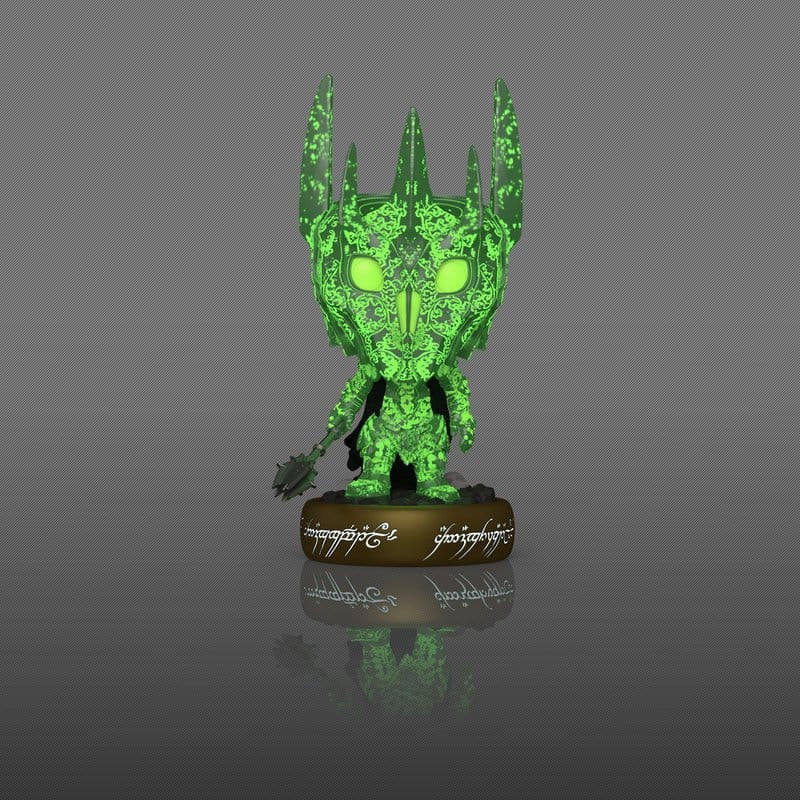 Produktbild Sagan om ringen - Sauron med stridsklubba Glow in the Dark Funko Pop-figur