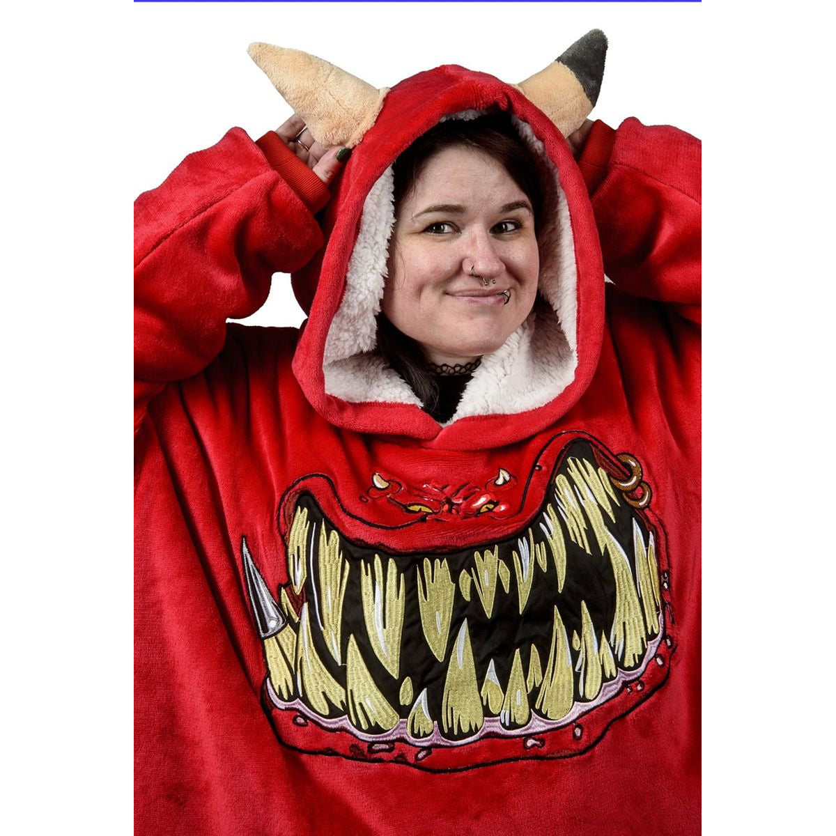 Produktbild Warhammer 40 000 - Röd Squig oversize-hoodie