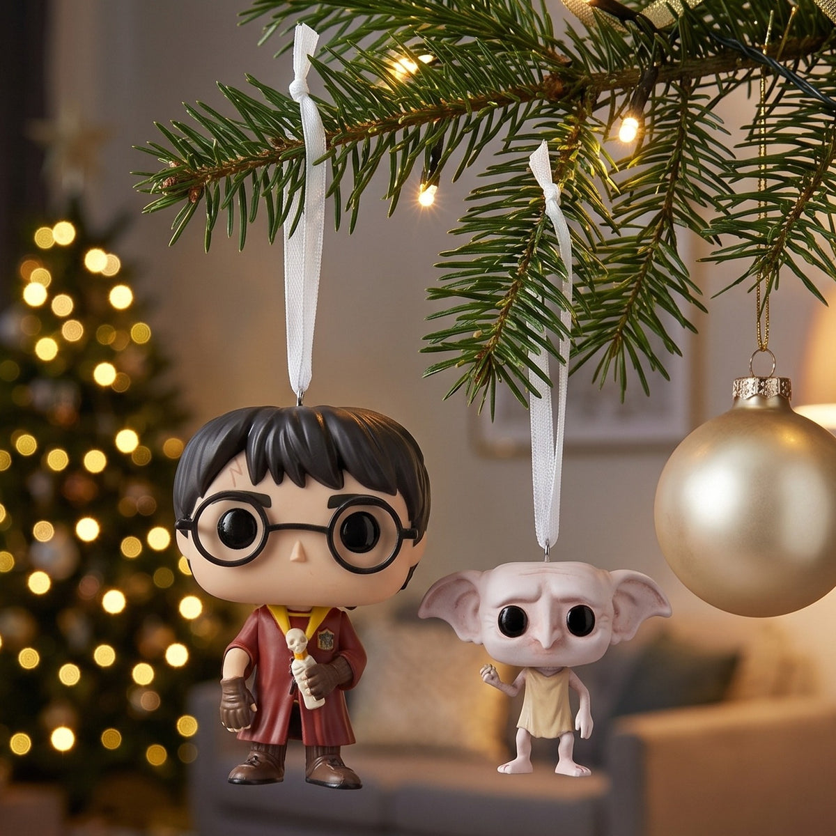 Produktbild Harry Potter - Julgransprydnad Dobby och Harry