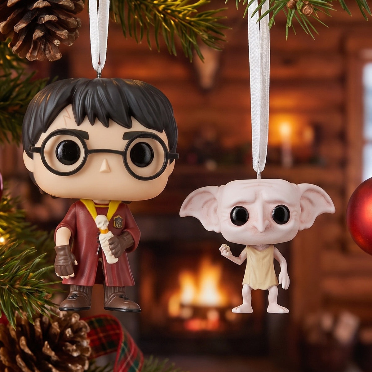 Produktbild Harry Potter - Julgransprydnad Dobby och Harry