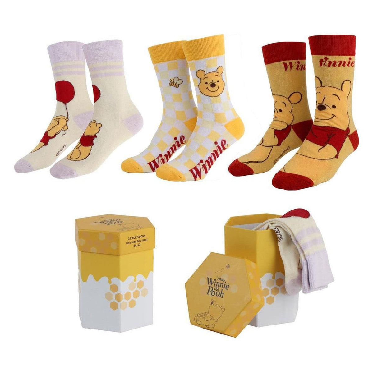 Product image Winnie the Pooh - Set of 3 Socks