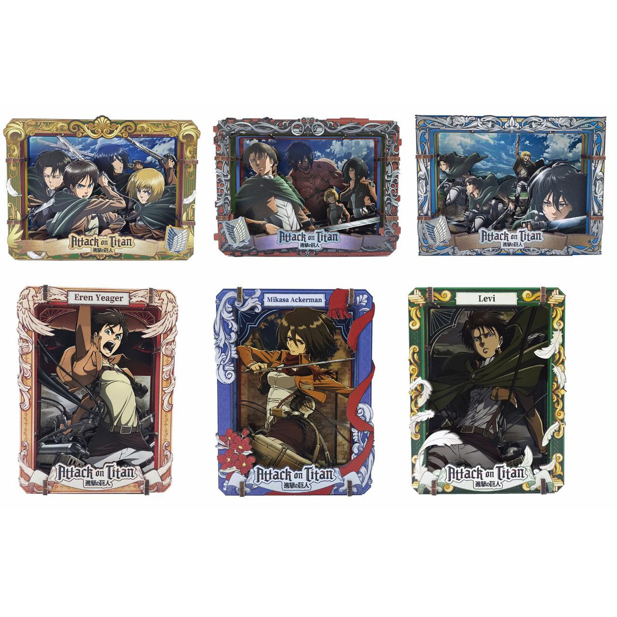 Produktbild Attack on Titan - Showdown Scenes Wooden Gallery 3D Mystery Trätavla