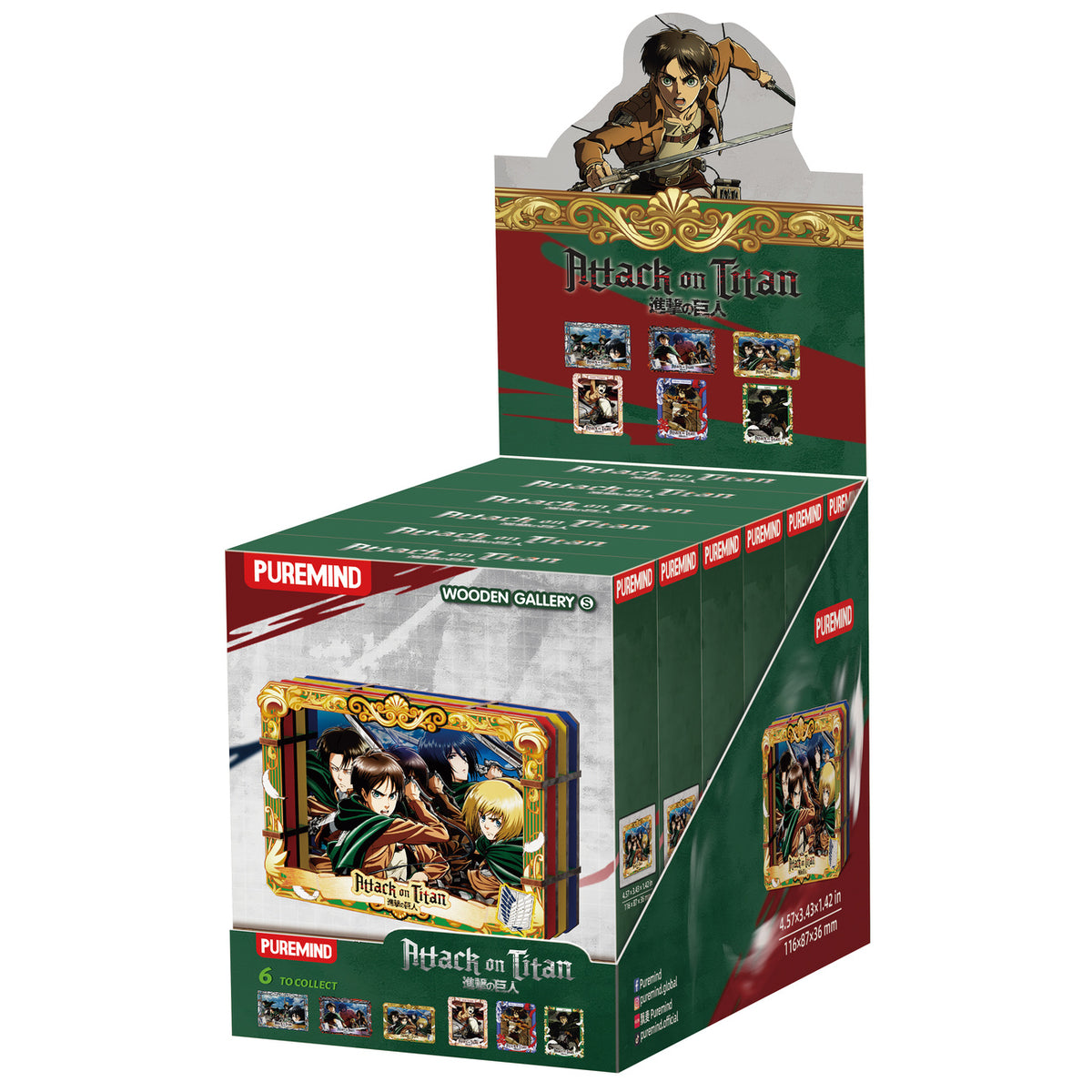 Produktbild Attack on Titan - Showdown Scenes Wooden Gallery 3D Mystery Trätavla
