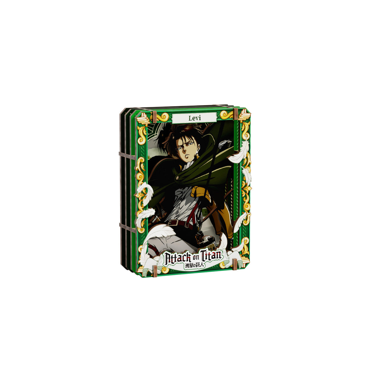 Produktbild Attack on Titan - Showdown Scenes Wooden Gallery 3D Mystery Trätavla