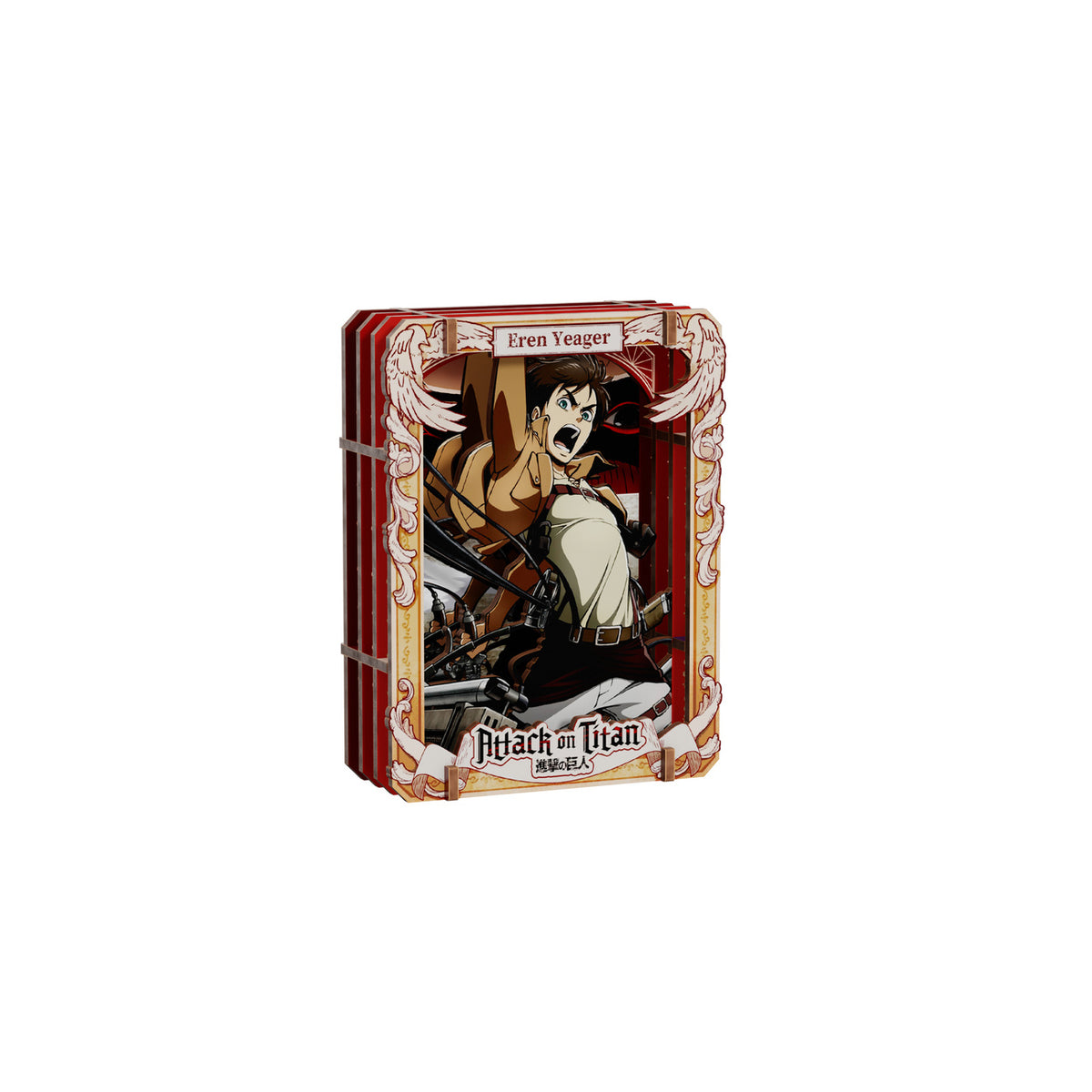 Produktbild Attack on Titan - Showdown Scenes Wooden Gallery 3D Mystery Trätavla